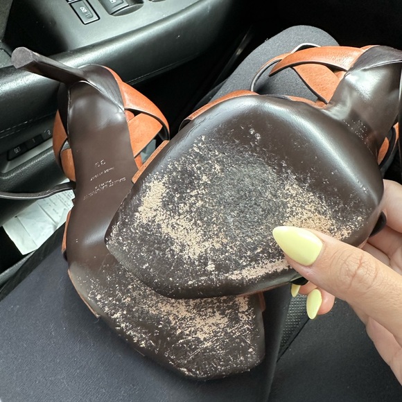 Yves Saint Laurent Tribute woven leather sandals - Picture 4 of 11